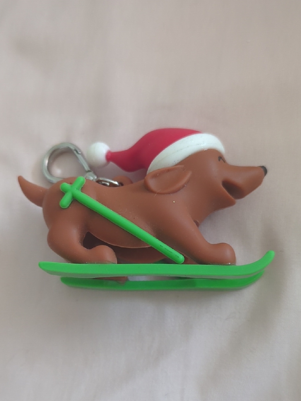 Brown Dachshund Skiing Dog Keychain Hand Sanitizer Bath And Body Works
